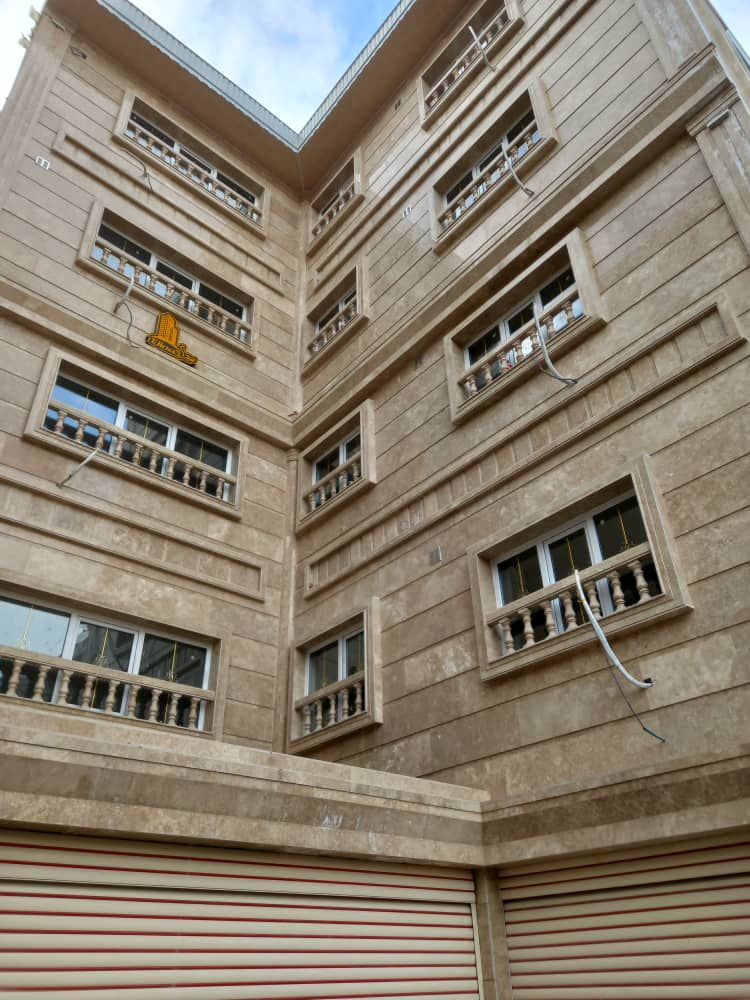 طراحی نمای سنگی و سنگ کاری ساختمان تمرین در رشت